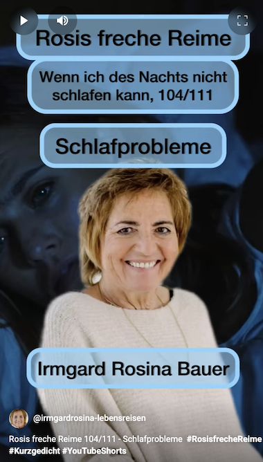 Wenn ich des Nachts nicht schlafen kann