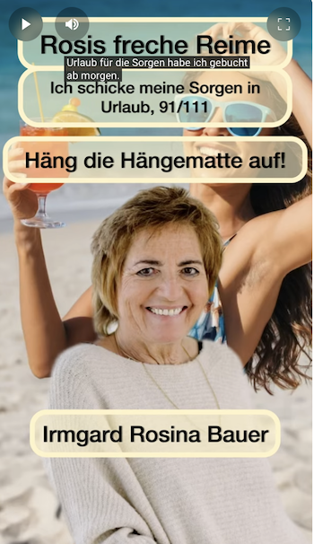 Ich schicke meine Sorgen in Urlaub