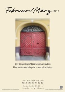 Beispielseite Maerz aus dem TOR-heiten Kalender 2026